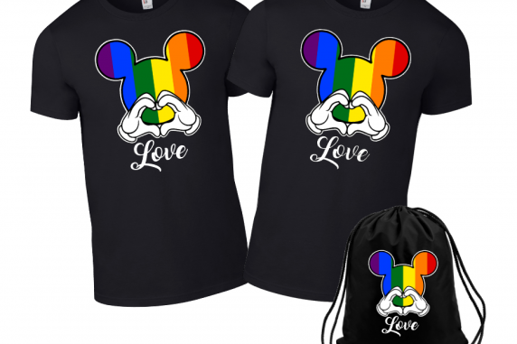 Disney Pride Family Minnie Mouse Flowy Tops and Tank Top