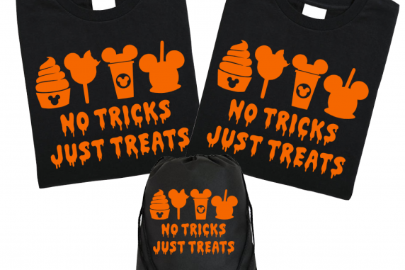 Disney Family No Tricks Just Treat T-Shirts - Black