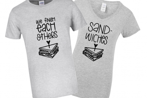 We finish each other's sandwiches