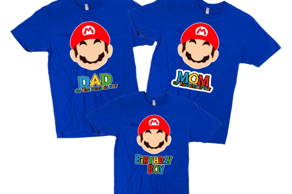 Super Mario Birthday T-shirts