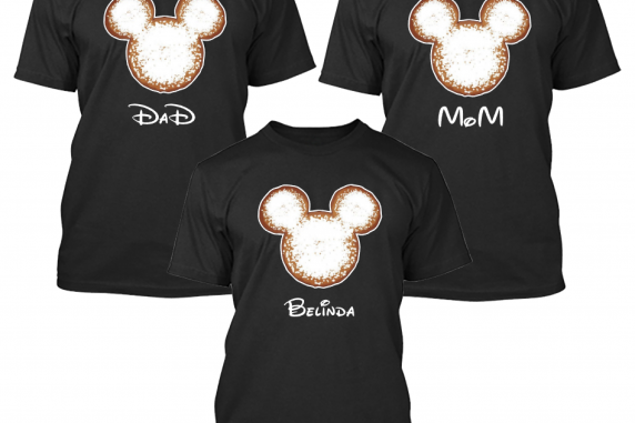 Disney Beignet Mickey Mouse Family Matching Shirts