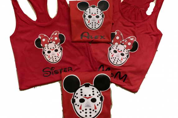 Disney Family Mickey Jason Vorhees Custom T-Shirts