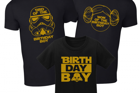 Star Wars Birthday Shirt Matching Family Birthday T-Shirts