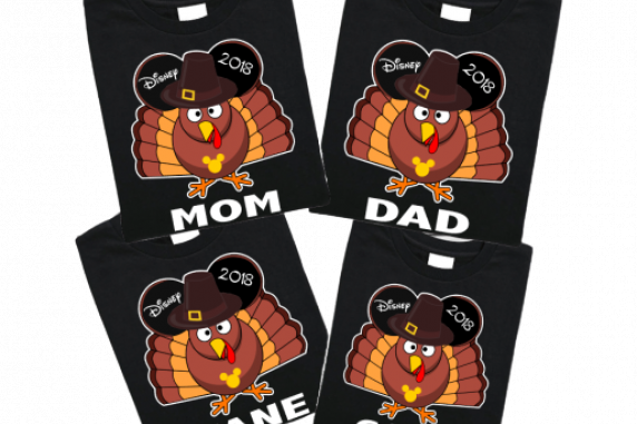 Disney Family Thanksgiving Turkey Mickey Vacation T-Shirts