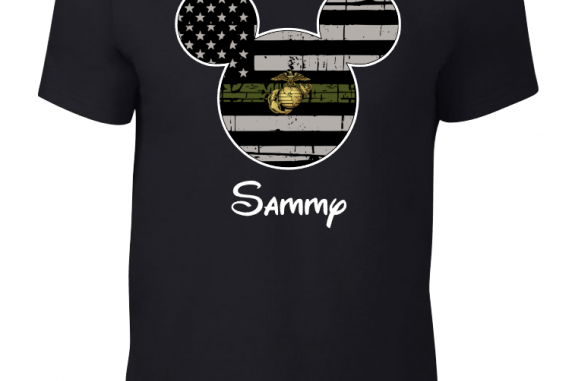 Disney US Marines Military Family Mickey Mouse Family Matching Shirts