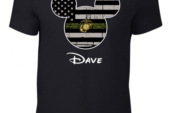 Disney US Marines Military Family Mickey Mouse Family Matching Shirts