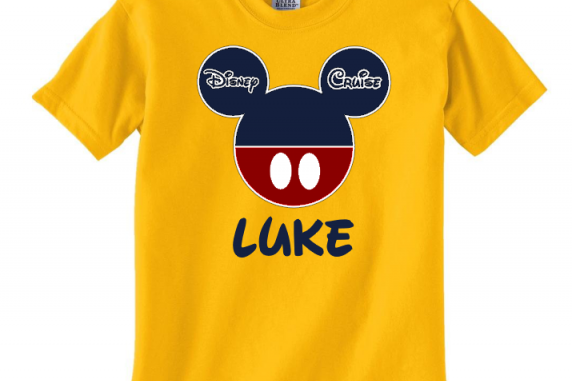 Disney Family Cruise Vacation T-Shirts - Navy & Red