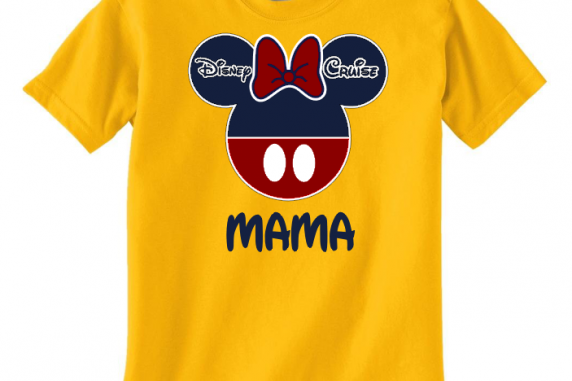 Disney Family Cruise Vacation T-Shirts - Navy & Red