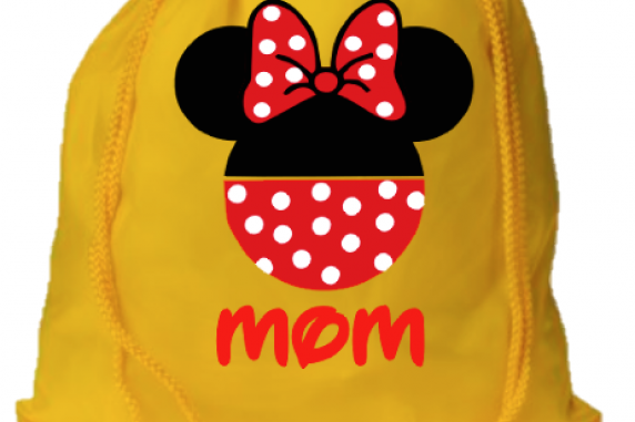 Mickey and Minnie Pants Drawstring Bags