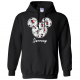Disney Black and White Sketch Mickey and Minnie Mouse Family Vacation Hoodie