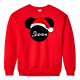 Disney Christmas Santa and Elf Mickey and Minnie Mouse Family Vacation Sweatshir