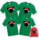 Disney Family Santa Hat Head Custom T-Shirts - Kelly Green