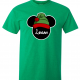 Disney Christmas Family Mickey and Minnie Santa Custom T-Shirts - Kelly Green
