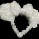 Fur Fabric Swirl Minnie Mouse Ears