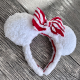 Disney Christmas Minnie Mouse Ears, Mickey Mouse Headband, Mouse Ears