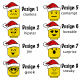 Santa Lego Personalized Family Shirts with Facial Expression Legoland T-Shirts