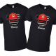 Disney Mickey Superhero Family Firefighter Thin Red Line  USA Flag T-Shirts - Bl