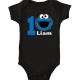 Personalized Cookie Monster onesie