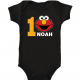 Personalized Elmo Monster onesie