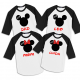 Mickey & Minnie Family Vacation Raglan T-Shirts