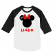 Mickey & Minnie Family Vacation Raglan T-Shirts sister