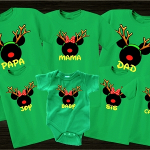 Disney Christmas Reindeer Family Vacation T-Shirts