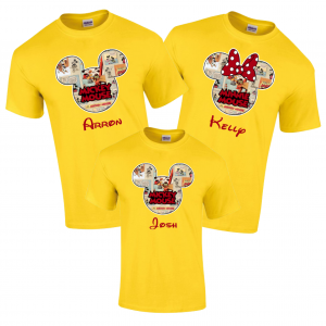 Disney Family Mickey Color Comics Custom T-Shirts