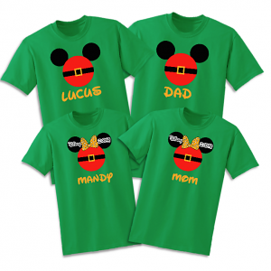 Disney Family Mr & Mrs Santa Vacation T-Shirts