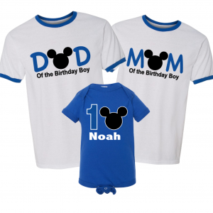 Mickey Mouse Matching Family Birthday Shirts