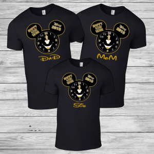 Disney Happy New Years Mickey Mouse Family Vacation Shirt