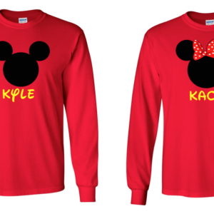 Disney Mickey and Minnie Mouse Family Vacation Long Sleeve Shirt