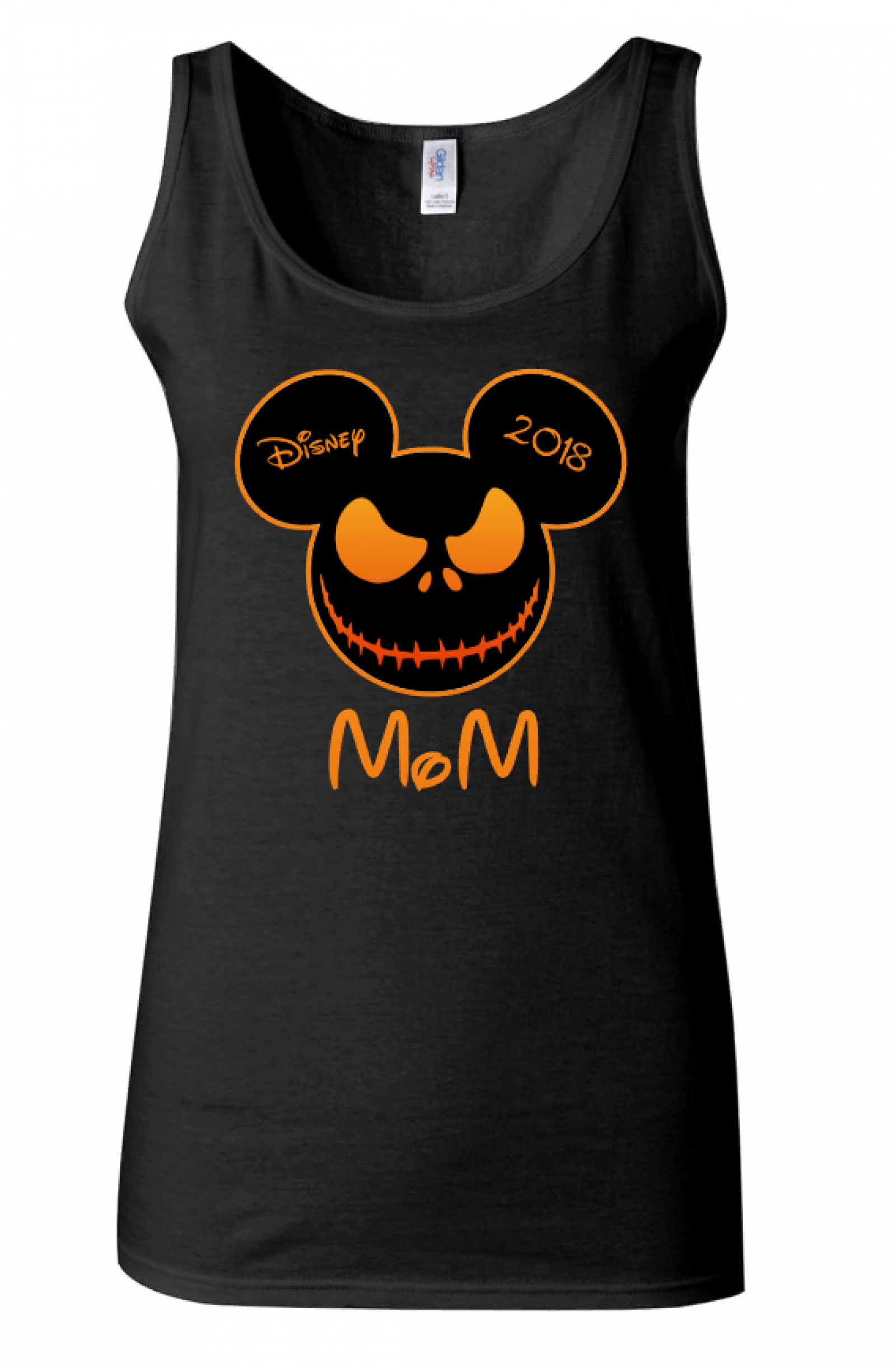 Disney Family Jack Skeleton Halloween Scary Face Custom T-Shirts - Main Image