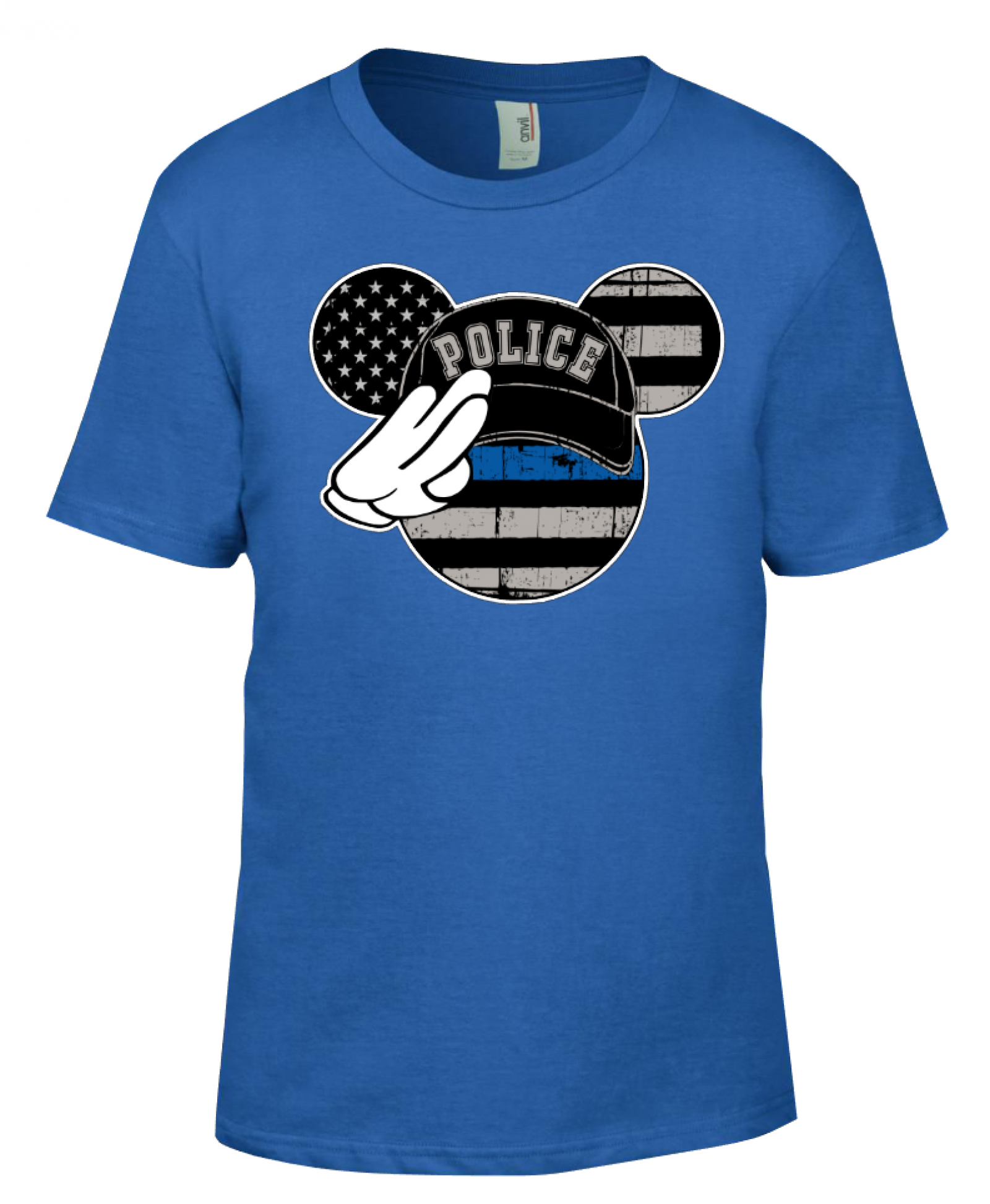 Thin blue line mickey shirt hotsell